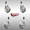 Service Caster 5 Inch 316SS Gray Poly Swivel 1-3/8 Inch Expanding Stem Caster Brake SCC, 2PK SCC-SS316EX20S514-PPUB-2-TLB-2-138 - alternate 5